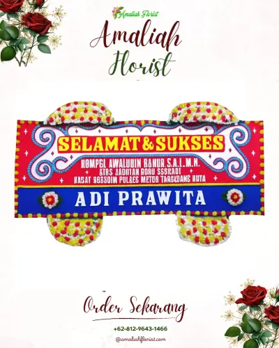 Karangan Bunga Ucapan Selamat di Kolo